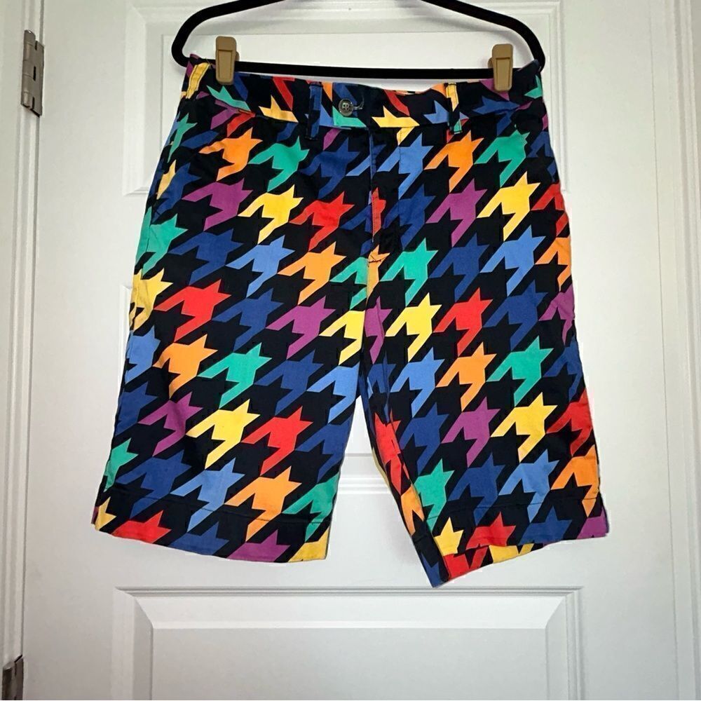 LoudMouth Razzle Dazzle Print Golf Shorts